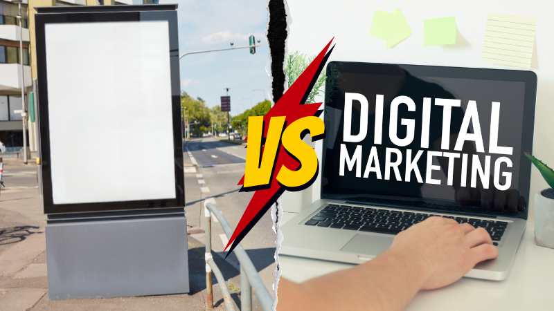 Out-of-home (Hoarding) Advertising vs Digital Marketing